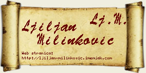 Ljiljan Milinković vizit kartica
